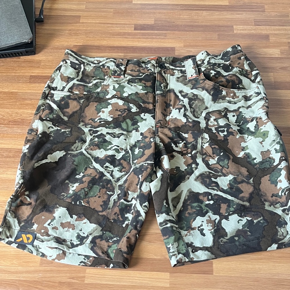 First Lite Camouflage Cargo Shorts